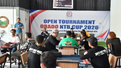 Suasana turnamen ORADO NTB yang berlangsung di Meekow, Jalan Lingkar Selatan, Mataram pada Minggu, 25-26 Juli 2026.