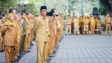 ASN Kota Mataram melaksanakan Apel Pagi, Senin, 27 Juli 2026.
