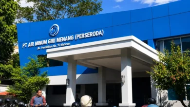 Gedung PT AMGM yang terletak di Jalan Pendidikan, Kota Mataram.