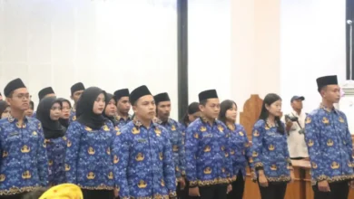 50 Pejabat Fungsional yang dilantik Wakil Bupati Lobar, Ummi Nurul Adha usai kasus OTT KPK, Rabu, 29 Juli 2026.