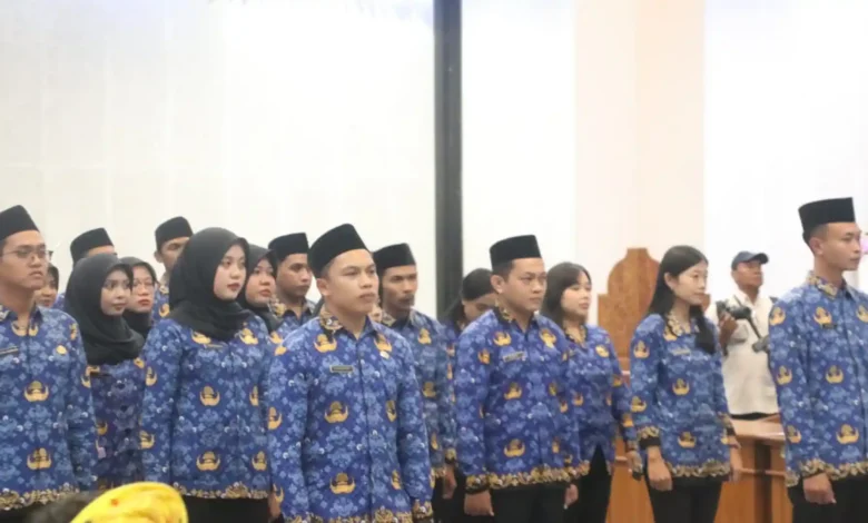 50 Pejabat Fungsional yang dilantik Wakil Bupati Lobar, Ummi Nurul Adha usai kasus OTT KPK, Rabu, 29 Juli 2026.
