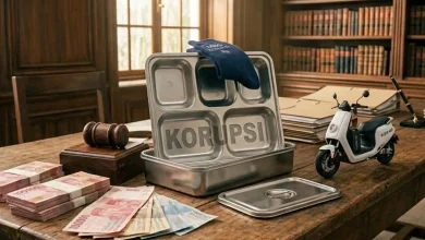 Ilustrasi beberapa barang yang berhubungan dengan kasus korupsi pada program MBG.