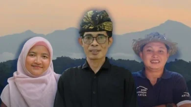 Tiga kandidat Local Hero in Tourism 2026 asal Lombok Tengah, Usman (tengah), Tantowi Suharman (kanan), dan Sri Trisnadewi (kiri).