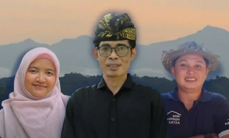 Tiga kandidat Local Hero in Tourism 2026 asal Lombok Tengah, Usman (tengah), Tantowi Suharman (kanan), dan Sri Trisnadewi (kiri).
