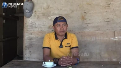 Koordinator Poros Maritim Bima, Muhammad Naim, menyampaikan keluhannya terkait kebijakan mendadak yang melarang penggunaan ikan laut dalam menu Makan Bergizi Gratis (MBG), Kamis, 2 Juli 2026.