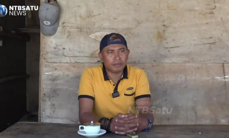 Koordinator Poros Maritim Bima, Muhammad Naim, menyampaikan keluhannya terkait kebijakan mendadak yang melarang penggunaan ikan laut dalam menu Makan Bergizi Gratis (MBG), Kamis, 2 Juli 2026.