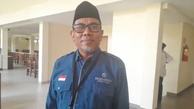 Pemilik Muhsinin Tour and Travel saat di acara silaturhami bersama calon jemaah haji khusus di Hotel Lombok Garden pada Sabtu, 11 Juli 2026.