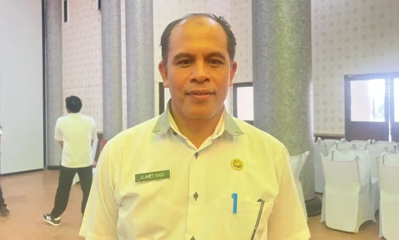 Kepala Dinas Tenaga Kerja dan Transmigrasi (Disnakertrans) Kabupaten Sumbawa Barat (KSB), Slamet Riadi.
