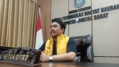 Ketua DPRD Lobar, Lalu Ivan Indaryadi saat ditemui di kantornya dan mengkritik SILPA 2025 Pemkab Lobar yang tinggi, Rabu, 1 Juli 2026.
