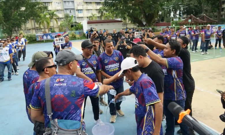 Suasana kegiatan Panitia Pekan Olahraga Wartawan Daerah (Porwada) PWI NTB 2026.