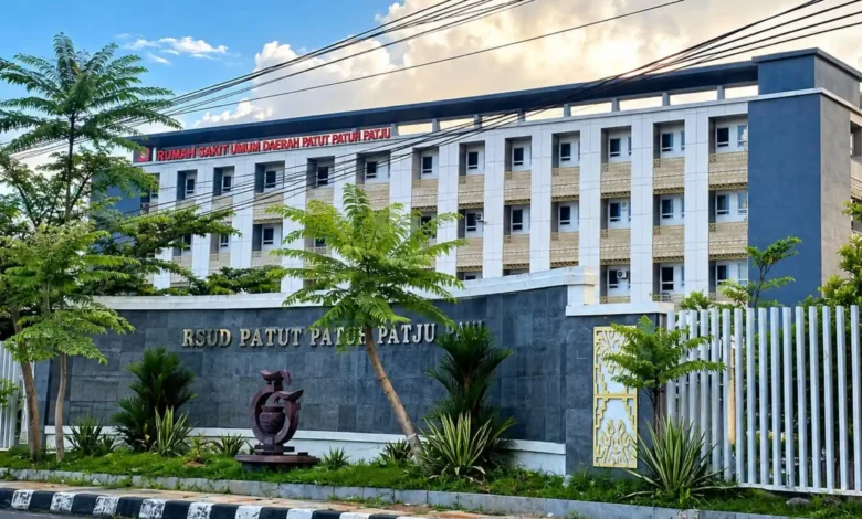 Tampak gedung RSUD Tripat (Patut Patuh Patju) Gerung yang kini disorot karena penunjukan Dewan Pengawas, Senin, 3 Agustus 2026.