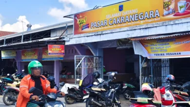 Pasar Cakranegara sebagai salah satu Kawasan Ikonik Kota Mataram.