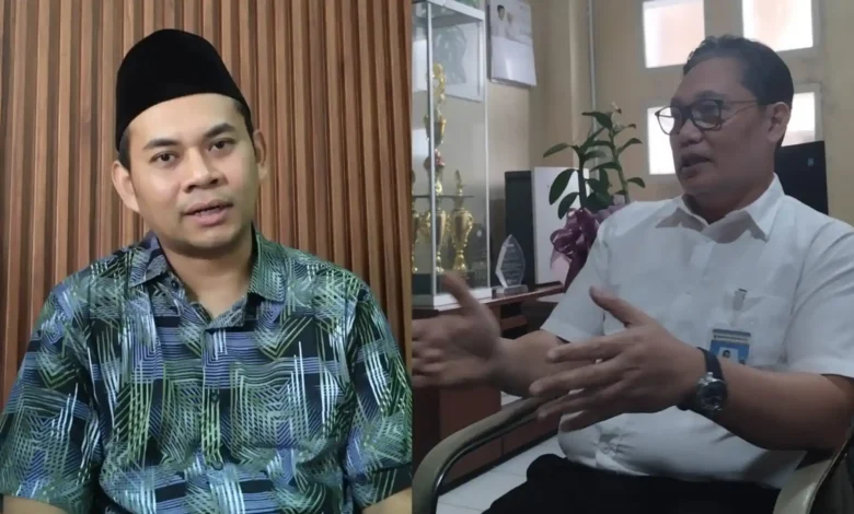 Anggota Komisi IV DPRD Lobar, Muhammad Munip (kiri) dan Direktur RSUD Tripat, dr. Suriyadi (kanan) saat diwawancarai, Agustus 2026.