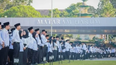 Suasana Upacara Pengangkatan PPPK Paruh Waktu lingkungan Pemerintah Kota Mataram, 18 Desember 2025.