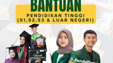 Poster pembukaan beasiswa pendidikan dari Baznas Lombok Barat.