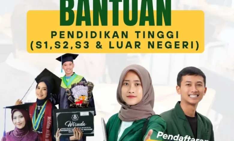 Poster pembukaan beasiswa pendidikan dari Baznas Lombok Barat.