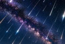 Ilustrasi hujan meteor yang bisa disaksikan pada 12 Agustus 2026.