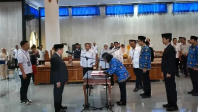 Momen Pelantikan Pejabat Tinggi Pratama di Ruang Lingkup Pemkab Lobar beberapa waktu lalu, Januari 2026.