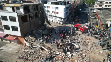 Salah satu wilayah di Kolombia yang mengalami kerusakan akibat gempa bumi pada hari Senin, 10 Agustus 2026.
