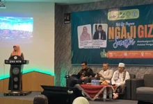 Rektor UNU NTB, Dr. H. Baiq Mulianah, M.Pd., membuka langsung program Ngaji Gizi Bareng Santri, Sabtu, 15 Agustus 2026 di Aula ATQIA UNU NTB.
