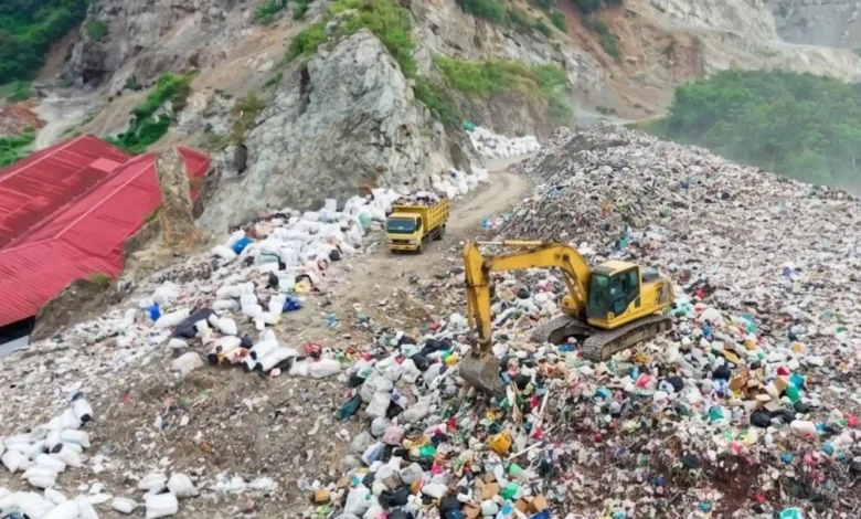 Tangkapan Drone Landfill TPA Kebon Kongok.