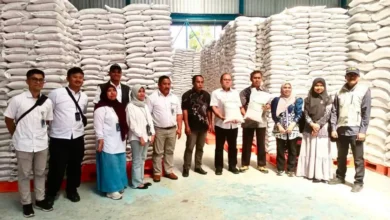 Dinas Sosial Pemberdayaan Perempuan dan Perlindungan Anak (Dinsos PPPA) saat mengecek kondisi beras Bapang di Bulog Ubung, 13 Agustus 2026 yang lalu.