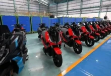 Penampakan motor listrik lokal merek Alva yang disubsidi pemerintah.