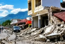 Kondisi rumah di NTT yang rusak parah akibat bencana alam gempa bumi pada Sabtu, 15 Agustus 2026.