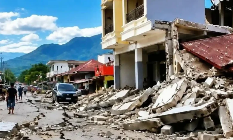 Kondisi rumah di NTT yang rusak parah akibat bencana alam gempa bumi pada Sabtu, 15 Agustus 2026.