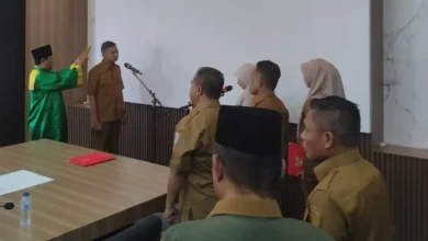 Momen saat pelantikan Penjabat Sekda Lobar, Saeful Ahkam beberapa waktu lalu, September 2026.