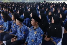 Ilustrasi guru PPPK paruh waktu yang rencananya akan diangkat jadi penuh waktu pada 2027 tanpa tes.