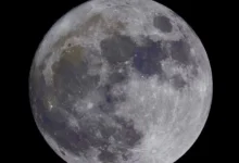 Ilustrasi fenomena Harvest Moon yang akan berlangsung Sabtu malam, 26 September 2026.