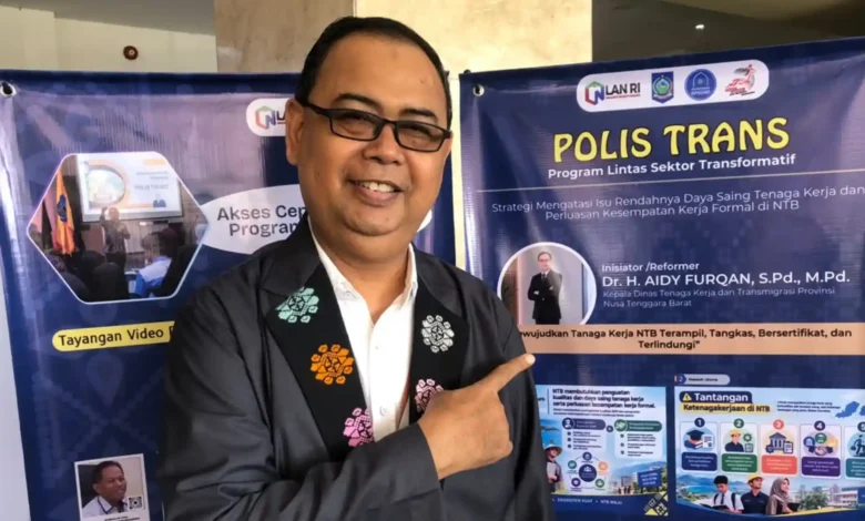 Kepala Disnakertrans NTB, Aidy Furqan.