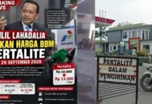 Poster yang beredar terkait isu kenaikan harga BBM jenis Pertalite per September 2026.