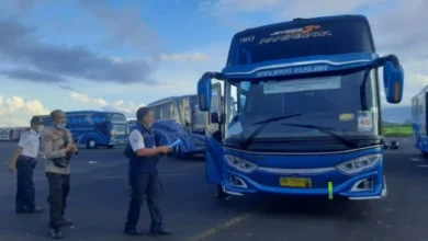 Ilustrasi bus gratis yang disiapkan Pemprov NTB saat event MotoGP 2026.