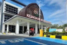 Gedung Kejari Mataram di Jalan Lingkar Selatan, Kota Mataram.