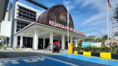 Gedung Kejari Mataram di Jalan Lingkar Selatan, Kota Mataram.
