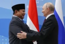 Presiden Prabowo Subianto dan Presiden Rusia Vladimir Putin mengadakan pertemuan di sela-sela Forum Ekonomi Timur di Vladivostok, Kamis, 3 September 2026.