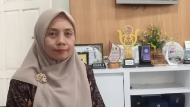 Kepala bidang kesehatan Hewan POV (Pejabat Otoritas Veteriner) kabupaten Sumbawa, drh. Rini Handayani., saat diwawancara, Kamis 3 September 2026.