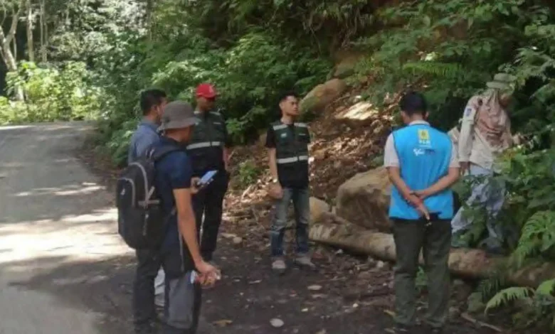 Kegiatan survei penentuan titik pemasangan Tiang Listrik di kecamatan Batulanteh.