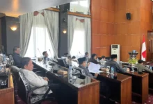 Suasana Rapat Paripurna DPRD Kota Mataram beberapa waktu yang lalu.