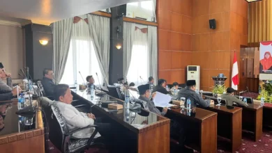 Suasana Rapat Paripurna DPRD Kota Mataram beberapa waktu yang lalu.