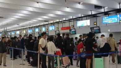 Para penumpang di Terminal 1B Bandara Internasional Soekarno Hatta, Senin, 7 September 2026.