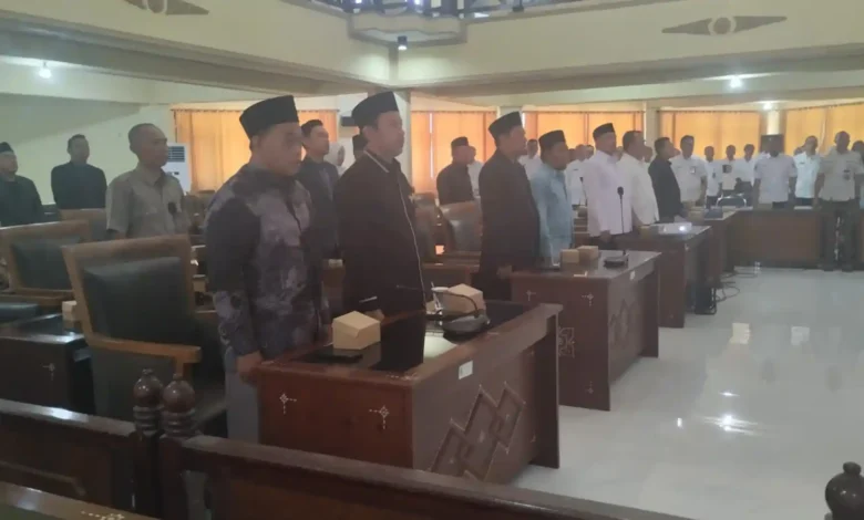 Paripurna Penyerahan dan Penjelasan Pemerintah Daerah terkait RAPBD Perubahan 2026 yang juga dihadiri Kepala OPD, Rabu, 9 September 2026.