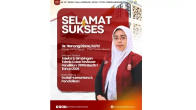 Dosen Program Studi Magister Pedagogi STKIP Tamsis Bima, Dr. Nanang Diana, mewakili NTB dalam kegiatan Bimtek Calon Reviewer Penelitian Batch 1 Tahun 2026.
