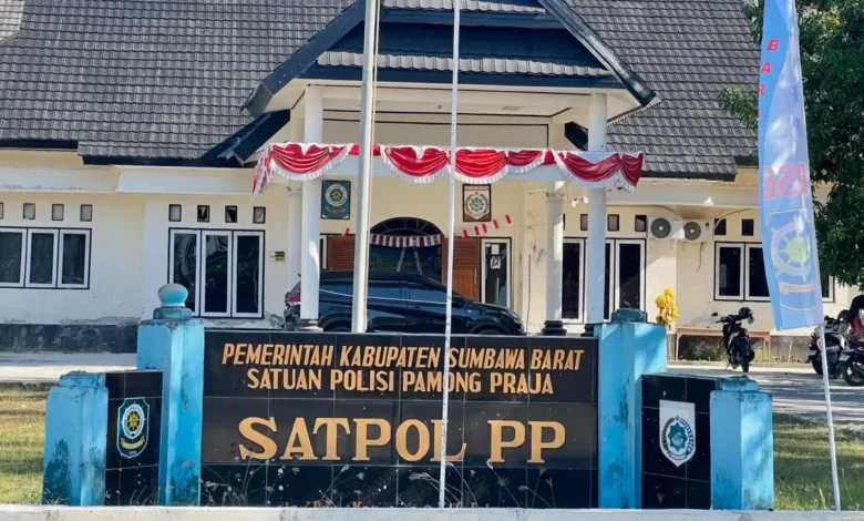 Kantor Satpol PP Kabupaten Sumbawa Barat.