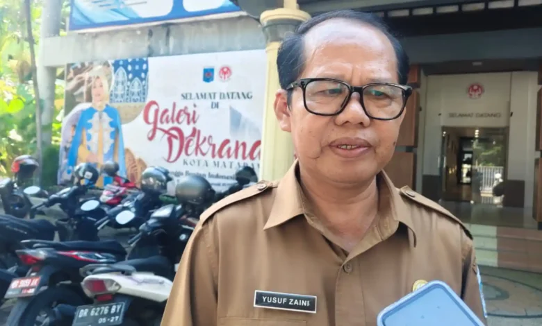 Kepala Dinas Pendidikan Kota Mataram, Yusuf diwawancarai beberapa waktu lalu.