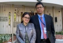 Potret Pubaya Yudhi Sadewa bersama istrinya, Ida Yulidina. Kini sang istri buka suara setelah pencopotan jabatan Menkeu.