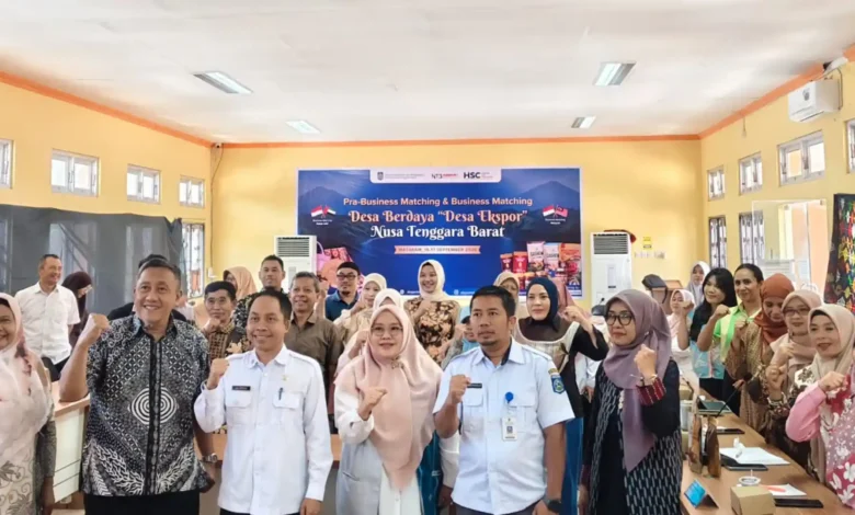 Pembukaan Program Business Matching Desa Berdaya-Desa Ekspor Disperindag Provinsi NTB, Rabu, 16 September 2026 di Aula UPTD Balai Kemasan Promosi dan Pemasaran Produk Daerah.