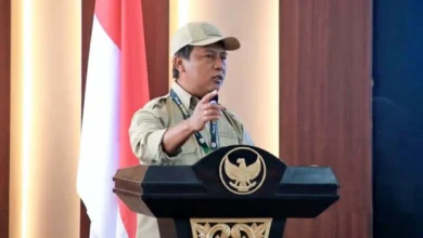 Bupati Sumbawa Barat H. Amar Nurmansyah saat menyampaikan sambutan dalam acara Retret Kepemimpinan Kepala Perangkat Daerah KSB, Kamis, 17 September 2026.